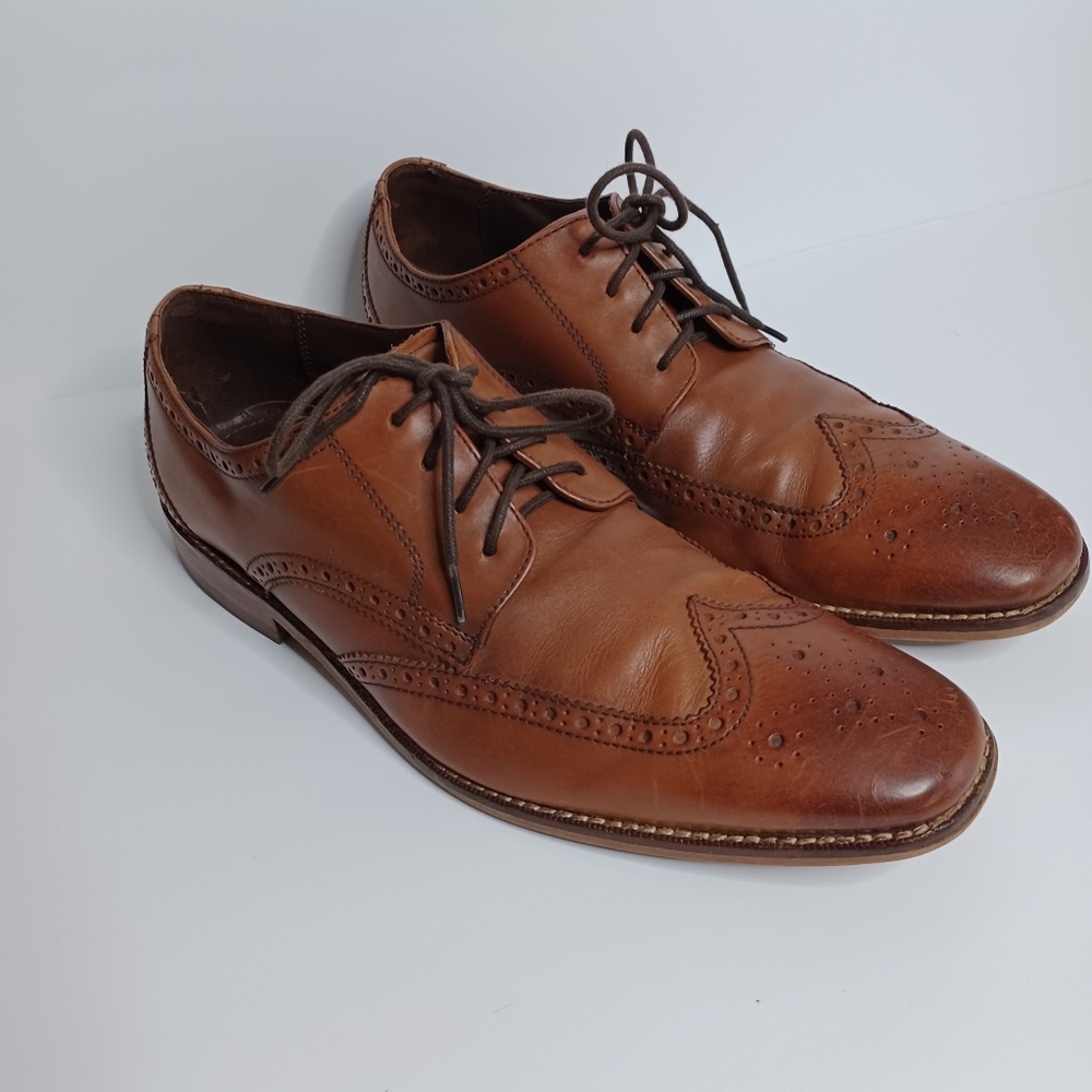 Florsheim Castellano Oxford mens Leather wingtip Brogue  shoes...Size 10-D